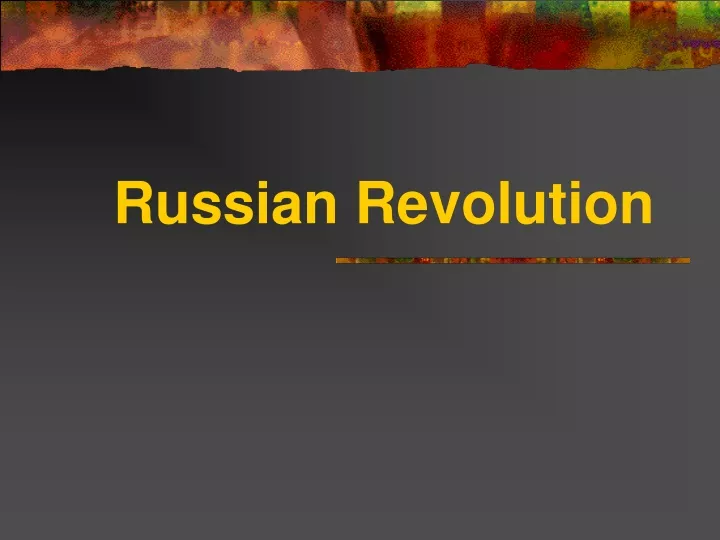 russian revolution