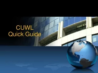 CUWL Quick Guide