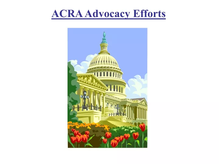 acra advocacy efforts