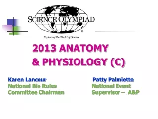 2013 ANATOMY  &amp; PHYSIOLOGY (C)