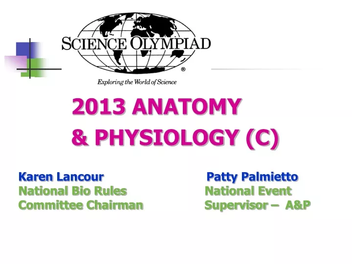 2013 anatomy physiology c