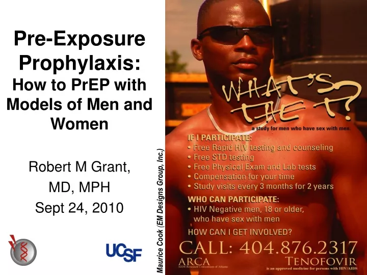 pre exposure prophylaxis how to prep with models of men and women