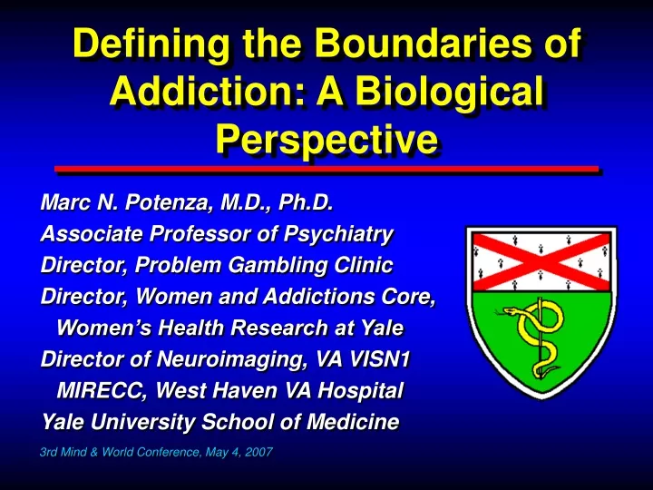 defining the boundaries of addiction a biological perspective
