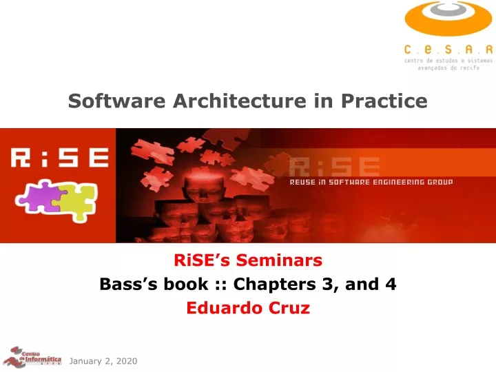 software architecture in practice