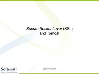Secure Socket Layer  (SSL) and Tomcat
