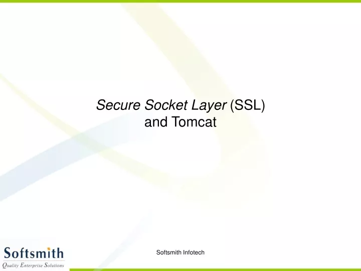 secure socket layer ssl and tomcat