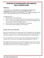 Subsurface exploration and sampling Soil classification - slide 1