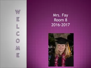 Mrs. Fay Room 8 2016-2017