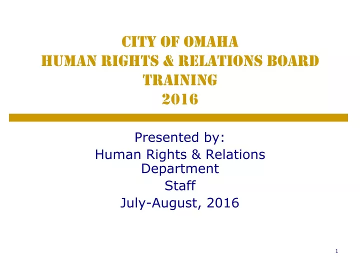 city of omaha human rights relations board training 2016
