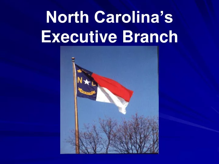 north carolina s executive branch