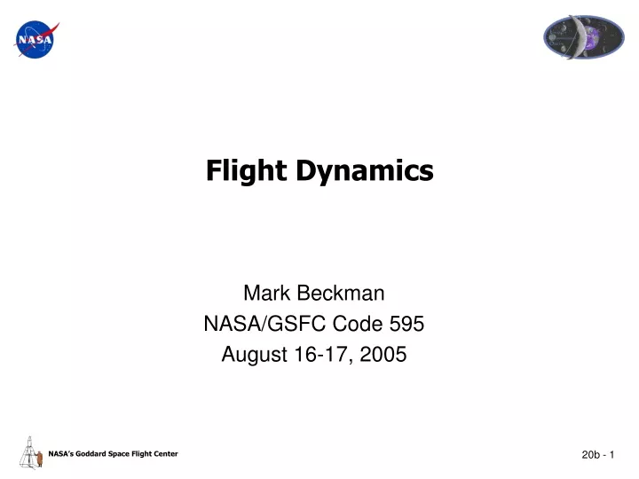 flight dynamics