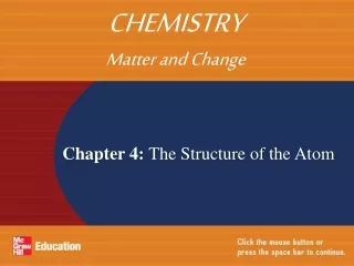 Chapter 4:  The Structure of the Atom