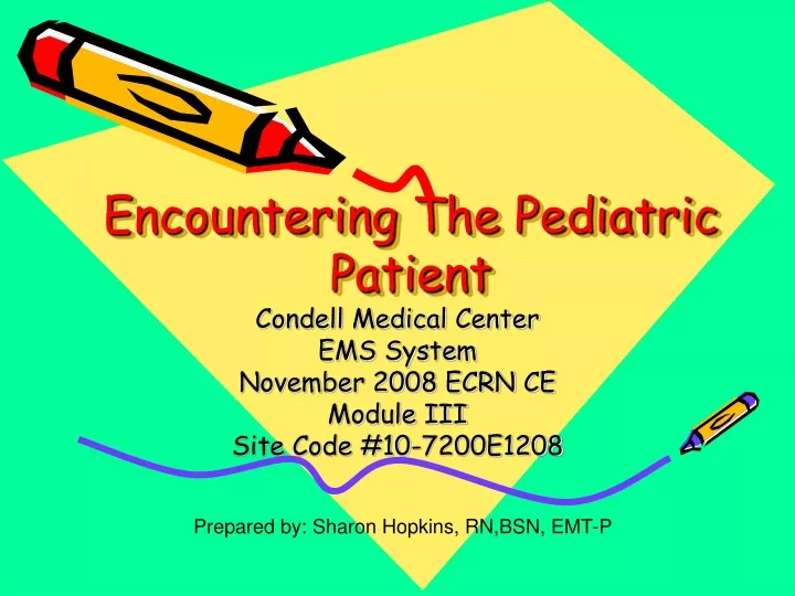 encountering the pediatric patient