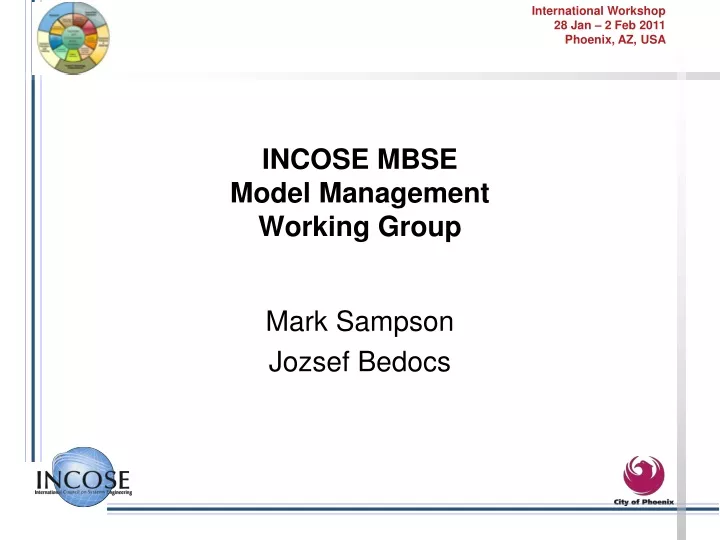 incose mbse model management working group