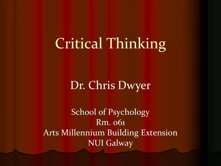 critical thinking