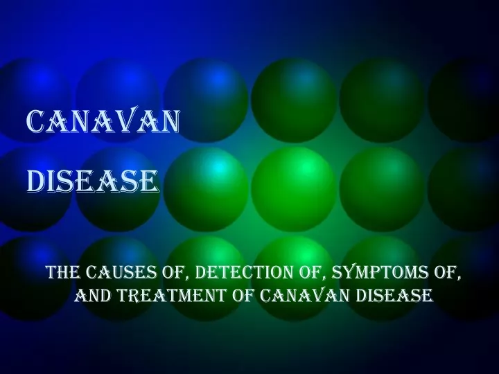 canavan disease