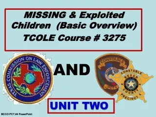 BCCO PCT #4 PowerPoint