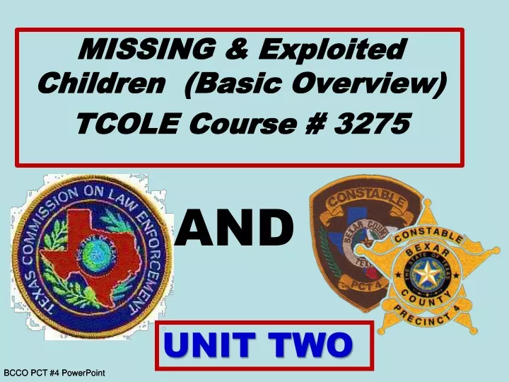 missing exploited children basic overview tcole
