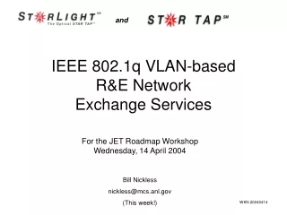 IEEE 802.1q VLAN-based R&amp;E Network Exchange Services
