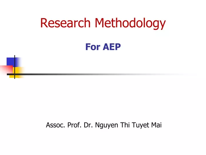 research methodology for aep