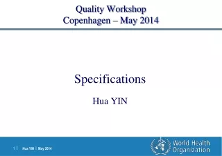 Quality Workshop Copenhagen – May 2014