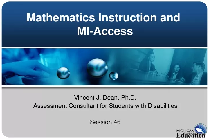 mathematics instruction and mi access