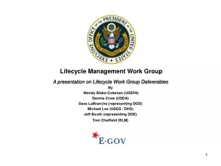 Lifecycle Management Work Group