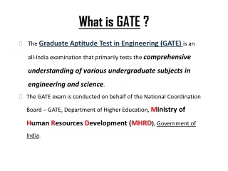 What is GATE  ?