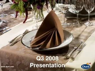 Q3 2008  Presentation