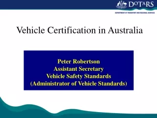 Vehicle Certification in Australia