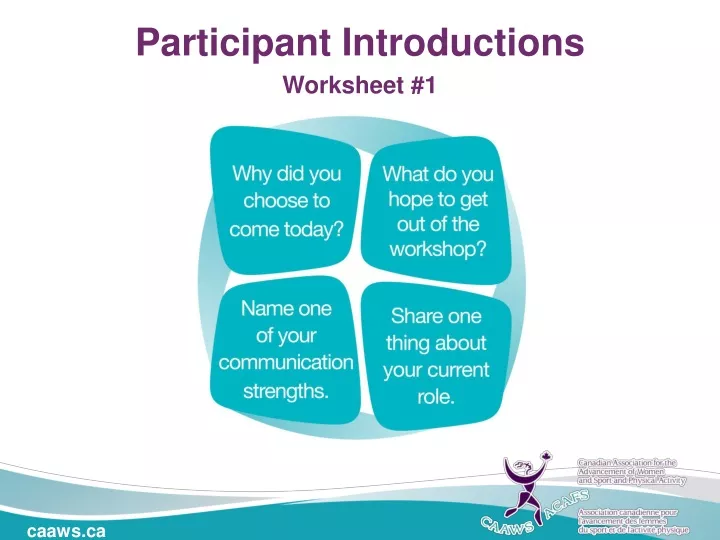 participant introductions worksheet 1