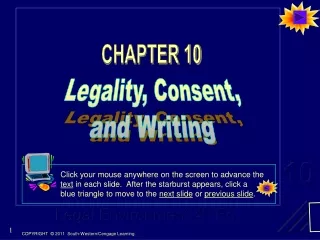 Legality, Consent, and Writing