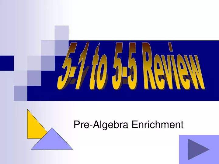 pre algebra enrichment