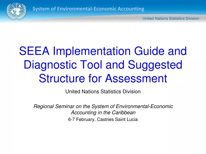seea implementation guide and diagnostic tool and suggested structure for assessment