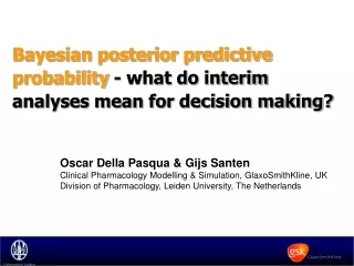 Bayesian posterior predictive probability  - what do interim  analyses mean for decision making?