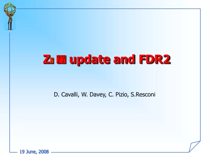 z update and fdr2