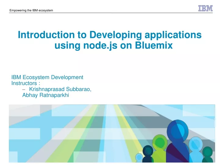introduction to developing applications using