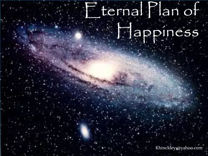eternal plan of happiness