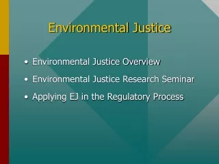 Environmental Justice