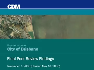 Presentation for City of Brisbane