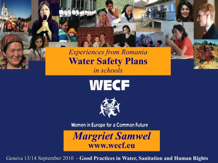 experiences from romania water safety plans