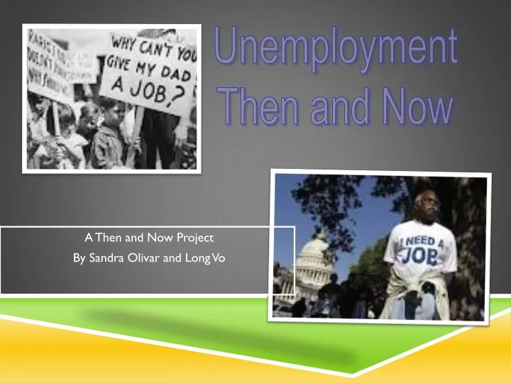 unemployment then and now