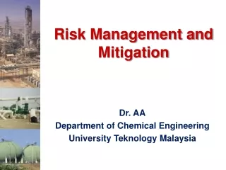 Risk Management and Mitigation