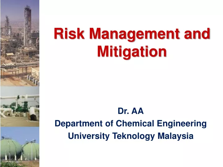 risk management and mitigation
