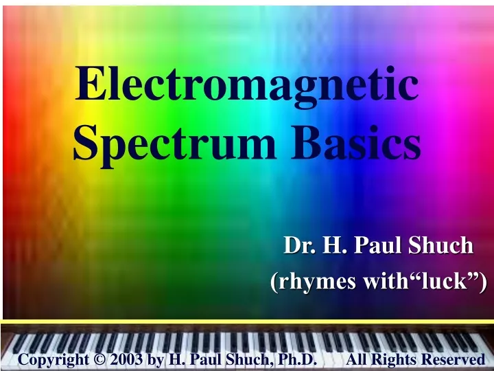 electromagnetic spectrum basics