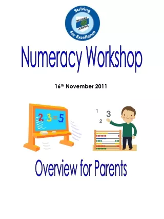 Numeracy Workshop