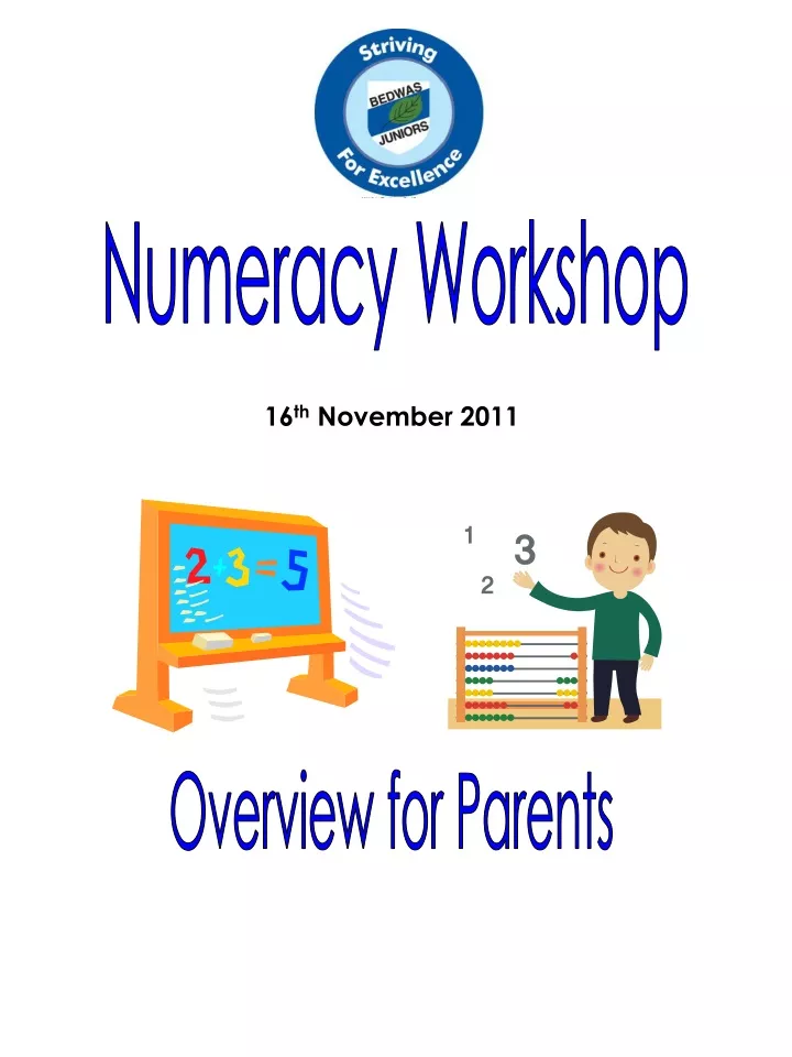 numeracy workshop