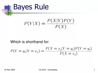 Bayes Rule