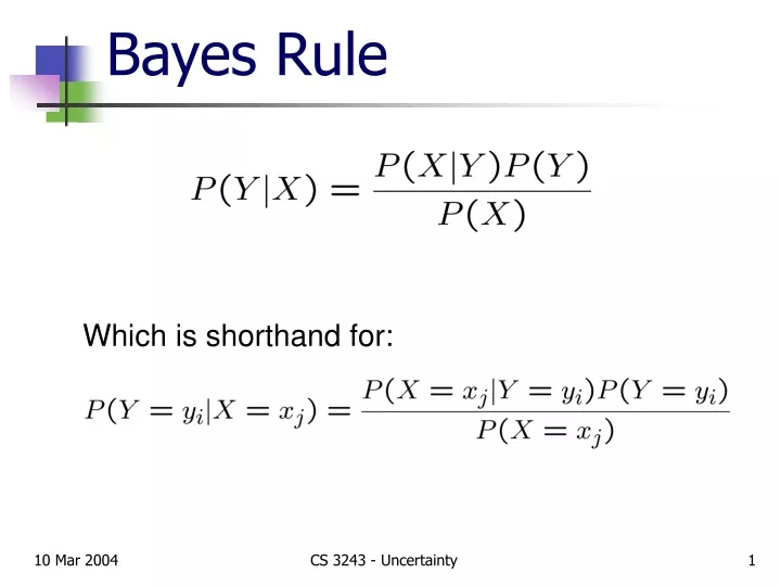 bayes rule