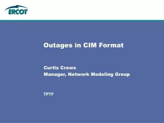 Outages in CIM Format